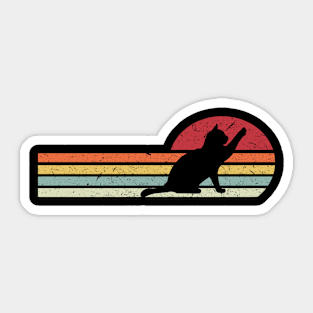 Cat Retro Sticker